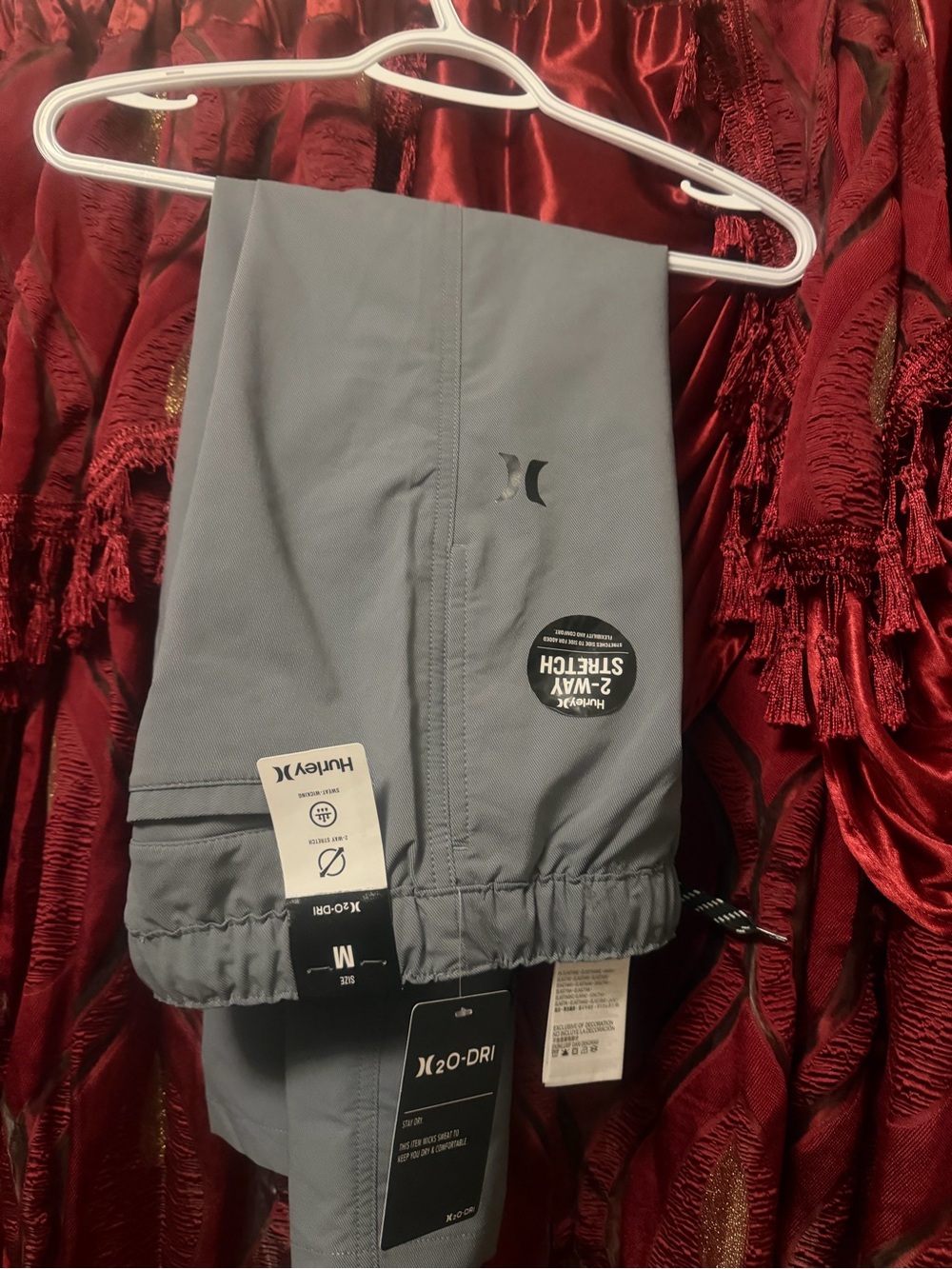 Hurley Gray Stretch Boardshorts with Subtle Logo